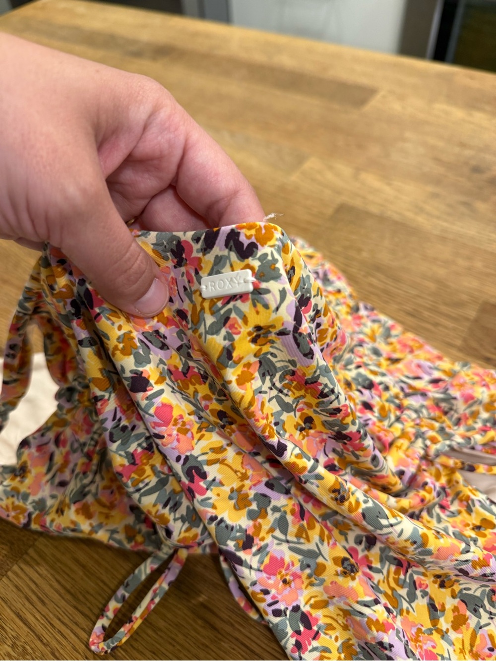 Roxy Pink Floral One-Piece Swimsuit - Picture 6 of 6
